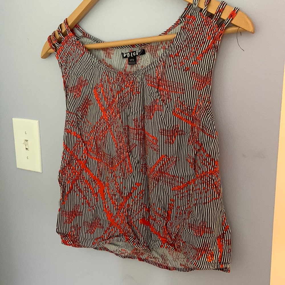 striped and patterned silk tee